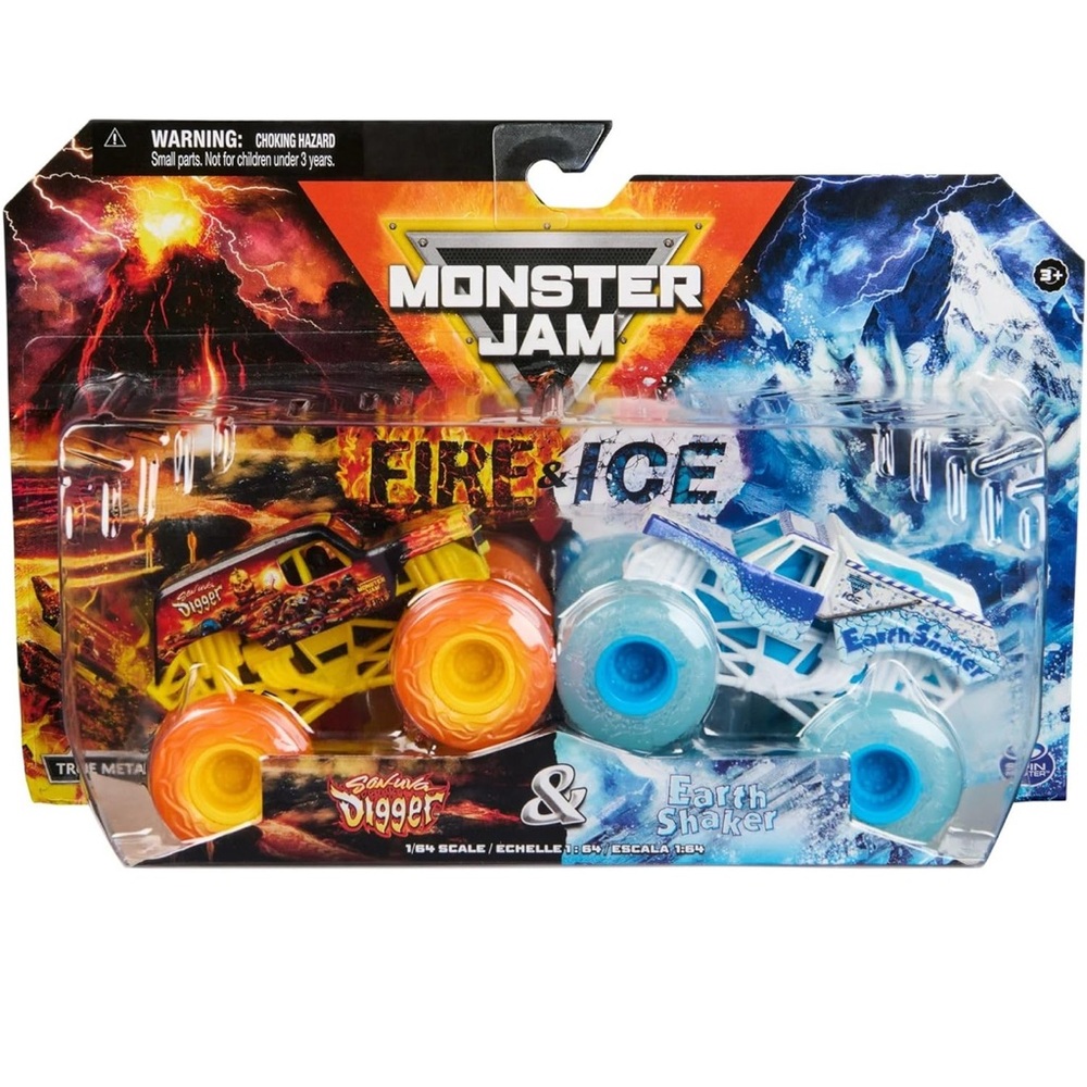 Monster Jam Fire & Ice Die-Cast Vehicle Set